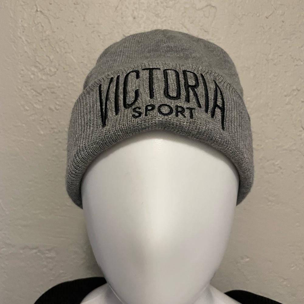 Victoria Sport Gray Knit Beanie